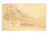 Golden Lion from the Starboard Quarter Impressão giclée por Willem van de Velde