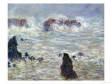 Storm, off the Coast of Belle-Ile, 1886 Reproduction procédé giclée par Claude Monet