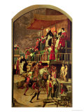 St. Dominic Presiding over the Burning of Heretics Giclee Print by Pedro Berruguete