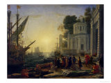 Cleopatra Disembarking at Tarsus, 1642 ジクレープリント - クロード・ロラン