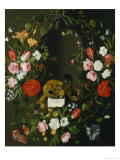 Vanitas Still Life with Flowers Giclee Print by J.H. Elers