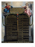 Declaration of the Rights of Man and Citizen, 1789 Giclee Print