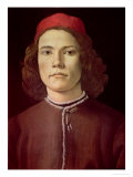 Portrait of a Young Man, circa 1480-85 Giclee Print by Sandro Botticelli