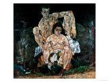 The Artist's Family reproduction procédé giclée par Egon Schiele