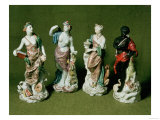 Plymouth Porcelain Figures of the Four Continents Produced under William Cookworthy Giclee Print