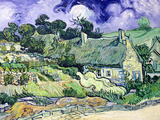 Thatched Cottages at Cordeville, Auvers-Sur-Oise, c.1890 Wydruk giclee autor Vincent van Gogh