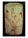Attic Lekythos Depicting Hyphos and Thanatos Carrying a Dead Man, circa 450 BC Giclee Print