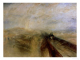 Rain Steam and Speed, the Great Western Railway, Painted Before 1844 Giclée-Druck von William Turner
