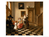 A Family in an Interior Impressão giclée por Hendrik van der Burgh