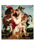 Rape of the Daughters of Leucippus Giclee Print by Peter Paul Rubens