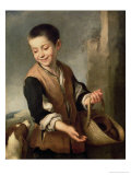 Boy with a Dog, circa 1650 Giclee Print by Bartolome Esteban Murillo