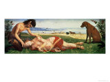 A Satyr Mourning over a Nymph, circa 1495 Giclée-Druck von Piero di Cosimo 