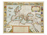 A Map of the New Roman Empire, circa 1610 by John Speed (1552-1629) Giclee Print