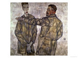 Double Portrait of Otto and Heinrich Benesch Giclee-vedos tekijänä Egon Schiele Double Portrait of Otto and Heinrich Benesch Giclee-vedos tekijänä Egon Schiele