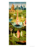 The Garden of Earthly Delights: the Garden of Eden, Left Wing of Triptych, circa 1500 Giclée-Druck von Hieronymus Bosch