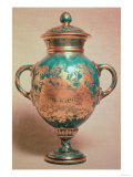 Chelsea Vase and Lid with Gilt Chinoiserie Design, Gold Anchor Period (1758-69) Giclee Print