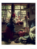 Good Morning, Dear Father Giclee Print by Friedrich Edouard Meyerheim