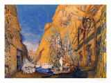 Stage Set for the "Dieu Bleu," by Reynaldo Hahn (1845-1947) 1911 Giclee Print by Leon Bakst