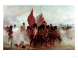 Scots Guards saving the Colours at Alma, 1854, 1899  Lámina giclée por Lady Butler
