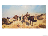 Crossing the Desert reproduction procédé giclée par Jean-Léon Gérôme