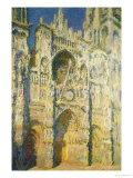 Rouen Cathedral in Full Sunlight: Harmony in Blue and Gold, 1894 Giclee Print by Claude Monet