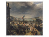 The Garde Nationale de Paris Leaves to Join the Army in September 1792, c.1833-36  Lámina giclée por Leon Cogniet