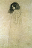 Gustav Klimt - Portrait of a Young Woman, 1896-97 - Giclee Baskı Gustav Klimt - Portrait of a Young Woman, 1896-97 - Giclee Baskı