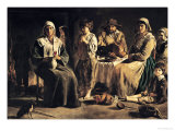 Peasant Family in an Interior, circa 1643 Reproduction procédé giclée par Louis Le Nain
