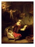 The Holy Family, C.1645 (Oil on Canvas) Reproduction procédé giclée par Rembrandt van Rijn 