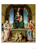 The Family of St. Anne, circa 1507 reproduction procédé giclée par Pietro Perugino