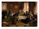 In the Monastery Guesthouse Giclee Print by Aleksei Ivanovich Korzukhin