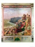 The Danes Descend Upon the Coast and Possess Northumberland in circa 793 Ad, circa 1861 reproduction procédé giclée par William Bell Scott