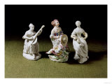 Mennecy Porcelain Group of a Singer, Lutist and Guitarist Giclee Print