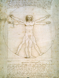 Vitruvian Man, c.1492 Giclee Print by Leonardo da Vinci 