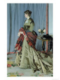 Portrait of Madame Louis Joachim Gaudibert, 1868 reproduction procédé giclée par Claude Monet