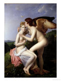 Psyche Receiving the First Kiss of Cupid, 1798 Giclee Print by Francois Gerard