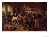 Banquete de bodas Lámina giclée por Jan Havicksz. Steen