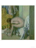 After the Bath, Woman Drying Her Left Foot, 1886 Giclee Print by Edgar Degas
