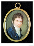 Miniature Portrait of Ludwig Van Beethoven (1770-1827), 1802 Giclee Print by Christian Hornemann