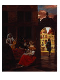 A Musical Party, 1677  Lámina giclée por Pieter de Hooch