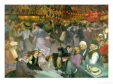 Ball on the 14th July Giclee Print by Théophile Alexandre Steinlen