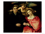 Signor Marsilio Cassotti and His Wife, Faustina, 1523 Giclee Print by Lorenzo Lotto