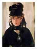 Berthe Morisot with a Bouquet of Violets, 1872 Giclée-Druck von Édouard Manet