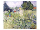 Mademoiselle Gachet in Her Garden at Auvers-Sur-Oise, c.1890 Reproduction procédé giclée par Vincent van Gogh