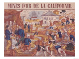Gold Mines of California Giclee Print Gold Mines of California Giclee Print