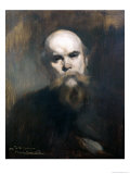 Portrait of Paul Verlaine (1844-96) 1890 reproduction procédé giclée par Eugene Carriere