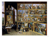 The Archduke Leopold Wilhelm (1614-62) in His Picture Gallery in Brussels, 1651 Giclée-Druck von David Teniers the Younger