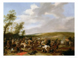 Battle Scene at Lutzen Between King Gustavus Adolfus of Sweden and the Troops of Wallenstein, 1632 Giclee Print by Palamedes Palamedesz