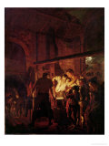 A Blacksmith's Shop, 1771 Giclee Print by Joseph Wright of Derby