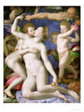 An Allegory with Venus and Cupid, circa 1540-50 reproduction procédé giclée par Agnolo Bronzino